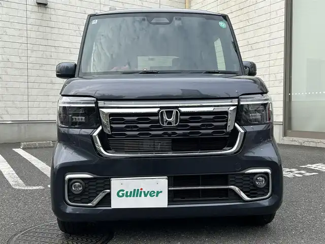 ホンダ Ｎ ＢＯＸ カスタム ターボ 埼玉県 2024(令6)年 0.1万km メテオロイドグレーメタリック ワンオーナー/ハーフレザーシート/純正SDナビ/　DTV/CD/DVD/BT/USB/　Apple CarPlay/Honda SENSING/　・アダプティブクルーズコントロール/　・近距離衝突軽減ブレーキ/　・急アクセル抑制機能/　・車線維持支援システム(LKAS)/　・オートハイビーム/両側パワースライドドア/純正ナビ連動ETC2.0/(DTH-203M）/純正ナビ連動前後ドライブレコーダー/(DRH-229ND)/フロントシートヒーター/リヤデフロスター/ヒーテッドドアミラースイッチ/アイドリングストップ/ソナーセンサー/パドルシフト/緊急通報ボタン/横滑り防止装置/純正フロアマット/スマートキー/スペアキー/保証書/取説/記録簿