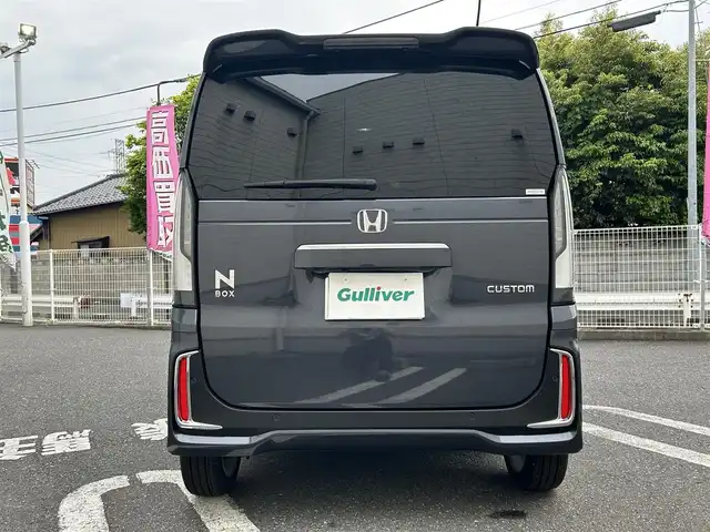 ホンダ Ｎ ＢＯＸ カスタム ターボ 埼玉県 2024(令6)年 0.1万km メテオロイドグレーメタリック ワンオーナー/ハーフレザーシート/純正SDナビ/　DTV/CD/DVD/BT/USB/　Apple CarPlay/Honda SENSING/　・アダプティブクルーズコントロール/　・近距離衝突軽減ブレーキ/　・急アクセル抑制機能/　・車線維持支援システム(LKAS)/　・オートハイビーム/両側パワースライドドア/純正ナビ連動ETC2.0/(DTH-203M）/純正ナビ連動前後ドライブレコーダー/(DRH-229ND)/フロントシートヒーター/リヤデフロスター/ヒーテッドドアミラースイッチ/アイドリングストップ/ソナーセンサー/パドルシフト/緊急通報ボタン/横滑り防止装置/純正フロアマット/スマートキー/スペアキー/保証書/取説/記録簿