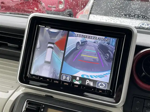 スズキ スペーシア HYBRID X 2トーン 滋賀県 2019(令1)年 1.5万km オフブルーメタリック/ホワイト2トーン 禁煙車/純正8型ナビ/（CD/DVD/フルセグTV/BT/SD/FM/AM）/スズキセーフティサポート/・デュアルセンサーブレーキサポート（衝突被害軽減ブレーキ）/・車線逸脱警報機能/・標識認識機能/・アダプティブクルーズコントロール（ACC）/・オートハイビーム/・後退時ブレーキサポート/全方位カメラ/ビルトインETC/両側パワースライドドア/D席シートヒーター/プッシュスタート/スマートキー/純正ドアバイザー/純正フロアマット