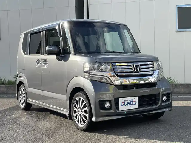 ホンダ Ｎ ＢＯＸ カスタム G ターボパッケージ 福島県 2012(平24)年 9万km ポリッシュドメタルメタリック (株)IDOMが運営する【じしゃロン福島店】の自社ローン専用車両になります。こちらは現金またはオートローンご利用時の価格です。自社ローンご希望の方は別途その旨お申付け下さい/純正ナビ（AM/FM/CD/DVD/BT)/フルセグテレビ/両側パワースライドドア/クルーズコントロール/ETC/ステアリングスイッチ/パドルシフト/純正15インチアルミホイール/横滑り防止装置