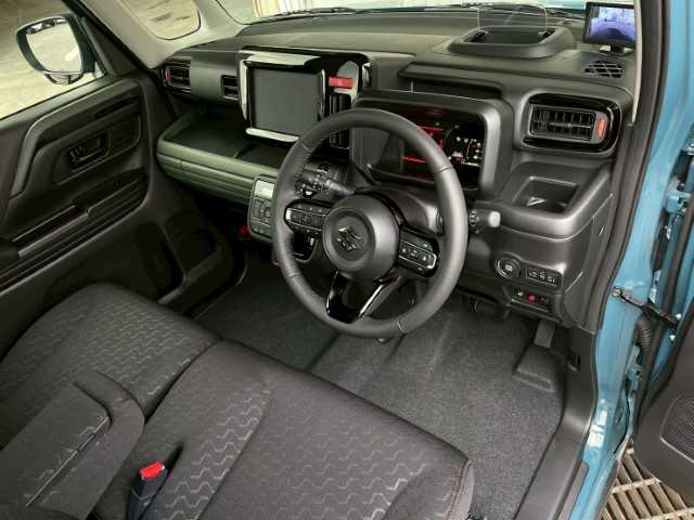 スズキ スペーシア ギア HYBRID XZターボ 福島県 2024(令6)年 0.1千km デニムブルー ガンメタリック 2トーン AIS検査済み/【2508027031】/両側パワスラ/前席シートヒーター/ステアリングヒーター/レーダークルーズ/パワーモード/アイドリングストップ/プッシュスタート/スマートキー/ウィンカーミラー/電格ミラー/LEDヘッドライト/ヘッドアップディスプレイ/リアサンシェード/クリアランスソナー/ルーフレール/14AW エクストリームJ　XJ04(社外）/マックストレックエクストリームR/T（社外）/タナベ　リフトアップキット（社外）/NOCT フェイスチェンジキット（社外）/フロントカメラ（社外）/モニター（社外）/社外パーツ取付有