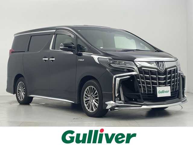トヨタ アルファードハイブリット エグゼクティブ ラウンジ S 愛知県 2019(平31)年 2.9万km ブラック 外部検査済み/サンルーフ/４WD/ワンオーナー/モデリスタエアロ(前、横、後下、後)/純正SDナビ/(DVD・BD/フルセグTV/Bluetooth/USB/MSV)/JBLサウンドシステム/フリップダウンモニター/両側パワースライドドア/アラウンドビューモニター/デジタルインナーミラー/パワーバックドア/セーフティセンス/・プリクラッシュセーフティ/・ロードサインアシスト/・レーダークルーズコントロール/・レーントレーシングアシスト/・アダプティブハイビームシステム/ビルトインETC2.0/ブラインドスポットモニター/LEDヘッドライト/スマートキー/白レザーシート/パワーシート(2列目まで)/シートヒーター(2列目まで)/エアシート(2列目まで)/100V電源/横滑り防止機能/純正17インチアルミホイール/カーテンエアバック/ロードサインアラート/ステアリングヒーター/保証書/取扱説明書/スペアキー