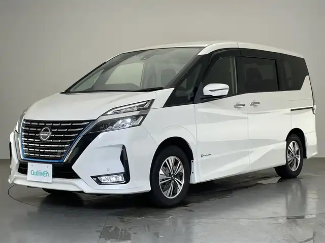 日産 セレナ e－パワー ハイウェイスター V 愛知県 2020(令2)年 5.2万km ブリリアントホワイトパール 純正１０型ナビ　純正後席モニター　禁煙車　セーフティパック　全方位カメラ　ＢＳＭ　エマブレ　衝突軽減　クルコン　ハンズフリー両側パワスラ　ＥＴＣ　ドラレコ　ＬＥＤオートライト　コーナーセンサー　フォグ