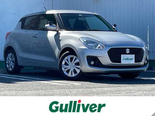 スズキ スイフト XG 徳島県 2017(平29)年 4.9万km スターシルバーメタリック 5F/7インチナビ/（Bluetooth/フルセグTV/CD/DVD/ラジオ）/シートヒーター/HIDヘッドライト/フォグライト/ビルトインETC/電格ミラー/プッシュスタート/スマートキー/スペアキー