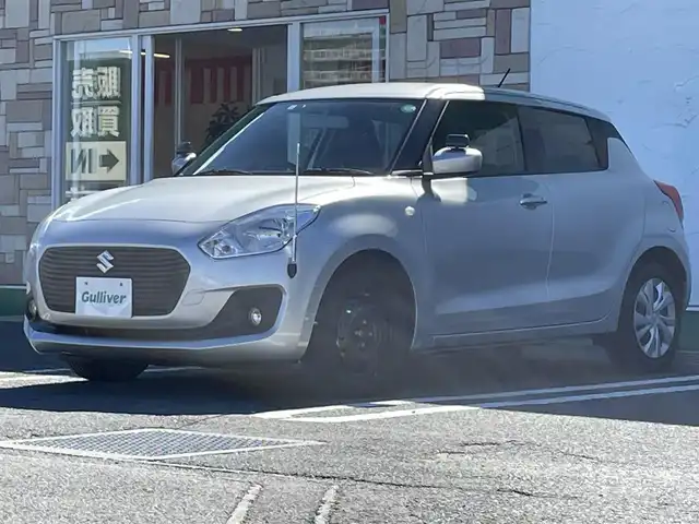 スズキ スイフト XG 徳島県 2017(平29)年 4.9万km スターシルバーメタリック 5F/7インチナビ/（Bluetooth/フルセグTV/CD/DVD/ラジオ）/シートヒーター/HIDヘッドライト/フォグライト/ビルトインETC/電格ミラー/プッシュスタート/スマートキー/スペアキー