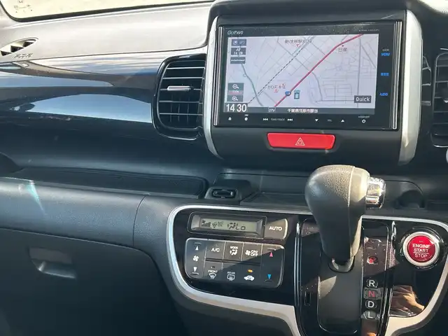 ホンダ Ｎ ＢＯＸ カスタム G Aパッケージ 千葉県 2014(平26)年 6.9万km プレミアムダイナミックブルーパール ナビ　両側パワースライドドア　ドラレコ　衝突軽減ブレーキ　バックカメラ　フルセグＴＶ　スマートキー　プッシュスタート　Ｗエアバック　カーテンエアバック　ＨＩＤ 横滑り防止 14インチアルミホイール