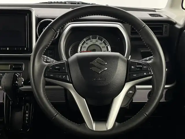 スズキ スペーシア カスタム HYBRID XS 新潟県 2023(令5)年 2万km ピュアホワイトパール 社外ナビ/　　フルセグ/CD/DVD/BT/バックカメラ/両側パワースライドドア/レーダークルーズコントロール/LEDオートライト/ハーフレザーシート/シートヒーター/純正15インチアルミホイール/ステアリングスイッチ/アイドリングストップ/USBポート/スマートキー/ETC
