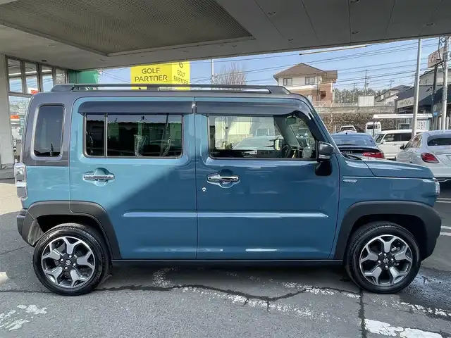 スズキ ハスラー Jスタイル Ⅱ ターボ 宮城県 2023(令5)年 0.8万km デニムブルー ガンメタリック 2トーン ４ＷＤ　/ターボ　/全方位モニター　/バックカメラ/ワンオーナー　/レーンアシスト　/シートヒーター　/レーダークルーズコントロール　/コーナーセンサー　/アイドリングストップ　/寒冷地仕様　/横滑り防止　/ＥＴＣ/純正フロアマット/ダウンヒルコントロール/スノーブレイド/純正ナビ/フルセグテレビ/CD/DVD/FM/AM/社外AW付スタッドレス積載