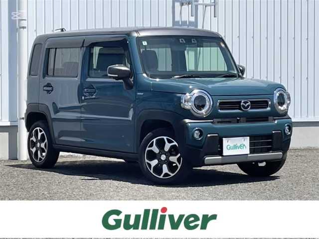 マツダ フレア クロスオーバー ハイブリッド XS 熊本県 2020(令2)年 2.2万km 紺 純正ナビ/・AM/FM/CD/DVD/BT/SD/・フルセグTV/全方位カメラ/衝突軽減ブレーキ/レーンキープアシスト/コーナーセンサー/オートハイビーム/横滑り防止装置/アイドリングストップ/ETC/オートライト/LEDヘッドライト/革巻きステアリング/・ステアリングスイッチ/前席シートヒーター/純正フロアマット/電動格納ミラー/ウインカーミラー/ドアバイザー/純正アルミホイール/プッシュスタート/スペアキー