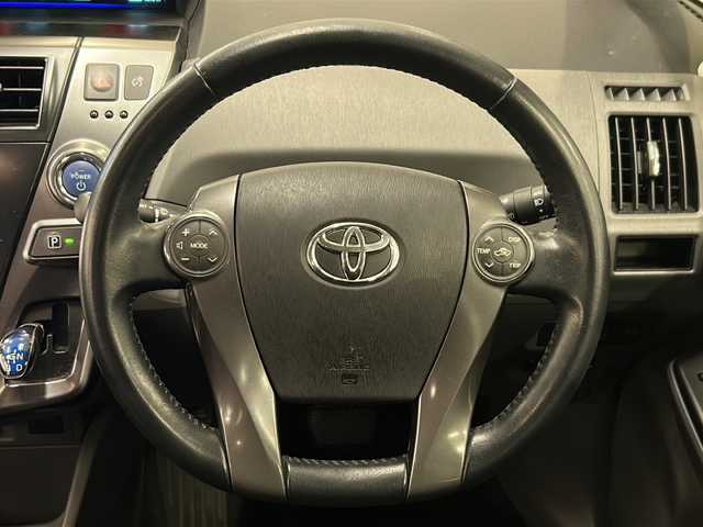 トヨタ プリウス α S チューンブラック 岐阜県 2014(平26)年 16.3万km ブラック 純正ナビ/フルセグテレビ/Bluetooth/CD/DVD/USB/VTR/バックカメラ/ETC/ドライブレコーダー/LEDヘッドライト/純正フロアマット/純正アルミホイール/スマートキー/スペアキー/アンチブレーキシステム/盗難防止システム/オートライト/プッシュスタート