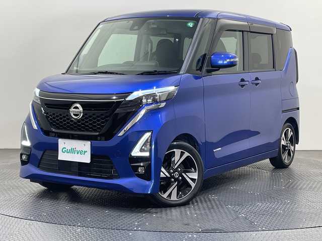 日産 ルークス HWS Gターボ プロパイロットED 愛媛県 2021(令3)年 3万km アトランティックブルー 純正9インチナビ/フルセグ/Bluetooth/USB/アラウンドビューモニター/プロパイロット/両側電動スライドドア/衝突被害軽減ブレーキ/レーンキープアシスト/前後コーナーセンサー/LEDヘッドライト/ドライブレコーダー/ETC2.0/アイドリングストップ
