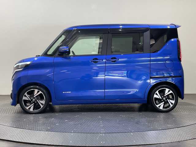 日産 ルークス HWS Gターボ プロパイロットED 愛媛県 2021(令3)年 3万km アトランティックブルー 純正9インチナビ/フルセグ/Bluetooth/USB/アラウンドビューモニター/プロパイロット/両側電動スライドドア/衝突被害軽減ブレーキ/レーンキープアシスト/前後コーナーセンサー/LEDヘッドライト/ドライブレコーダー/ETC2.0/アイドリングストップ