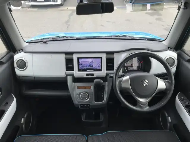 スズキ ハスラー X 富山県 2014(平26)年 11.9万km サマーブルーM スタッドレスタイヤ車載/社外ナビ/フルセグTV/Bluetooth/クルーズスカウター/AR HUDユニット/衝突被害軽減ブレーキ/ダウンヒルアシストコントロール/横滑り防止装置/プッシュスタート/スマートキー/シートヒーター/オートライト/ETC