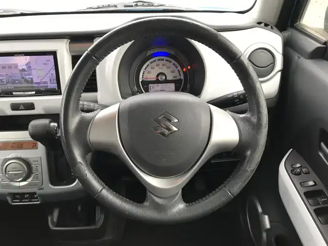 スズキ ハスラー X 富山県 2014(平26)年 11.9万km サマーブルーM スタッドレスタイヤ車載/社外ナビ/フルセグTV/Bluetooth/クルーズスカウター/AR HUDユニット/衝突被害軽減ブレーキ/ダウンヒルアシストコントロール/横滑り防止装置/プッシュスタート/スマートキー/シートヒーター/オートライト/ETC
