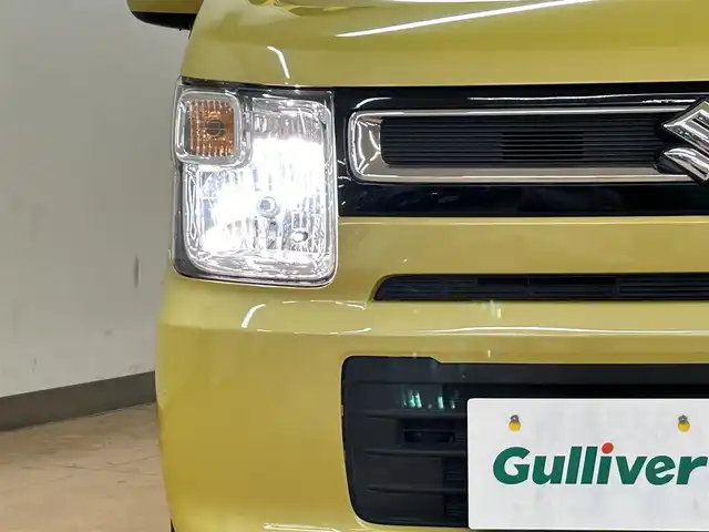 スズキ ワゴンＲ HYBRID FX 群馬県 2017(平29)年 4.3万km サニーイエローM 安全装備/・衝突軽減ブレーキ/・レーンキープアシスト/・横滑り防止/・オートライト/純正7インチワイドナビ/・AM/FM/DVD/CD/・フルセグTV/USB/・Bluetooth/ヘッドアップディスプレイ/運転席シートヒーター/ドライブレコーダー/純正フロアマット/純正ドアバイザー/スマートキー/プッシュスタート