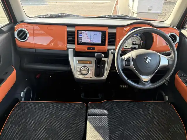 スズキ ハスラー X 埼玉県 2018(平30)年 2.4万km パッションオレンジマイカ/スペリアホワイト ・ディーラー点検記録完備/H31:R2:3:4:5:6:7年有り/・ワンオーナー　/・デュアルカメラブレーキサポート/・ナビＴＶ　ＳＤ　ＤＶＤ　ＢＴ　/・アラウンドビューモニター　/・前後ドライブレコーダー　/・オートライト/・LEDヘットライト/・フォグライト/・アイドリングストップ　/・シートヒーター　　/・プリクラッシュ　/・レーンアシスト/・スマートキー×２/・プッシュスタート/・純正15インチアルミ/・保証書/・取説