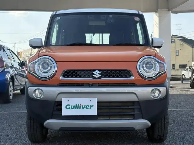 スズキ ハスラー X 埼玉県 2018(平30)年 2.4万km パッションオレンジマイカ/スペリアホワイト ・ディーラー点検記録完備/H31:R2:3:4:5:6:7年有り/・ワンオーナー　/・デュアルカメラブレーキサポート/・ナビＴＶ　ＳＤ　ＤＶＤ　ＢＴ　/・アラウンドビューモニター　/・前後ドライブレコーダー　/・オートライト/・LEDヘットライト/・フォグライト/・アイドリングストップ　/・シートヒーター　　/・プリクラッシュ　/・レーンアシスト/・スマートキー×２/・プッシュスタート/・純正15インチアルミ/・保証書/・取説