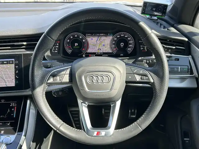 アウディ Ｑ７ 55TFSIクワトロ Sライン 道東・釧路十勝 2020(令2)年 4.9万km ガンＭ ワンオーナー/サンルーフ/純正ナビ/フルセグTV/全方位カメラ/バーチャルコックピッド/HUD/アンビエントライト/パワーシート(D/N)/シートヒーター(D/N)/前後ドライブレコーダー/革シート/衝突軽減ブレーキ/パドルシフト/レーダークルーズコントロール/電子パーキング/ETC2.0/パワーバックドア/保証書/取扱説明書/スペアキー/プッシュスタート/スマートキー/純正AW付夏タイヤ4本