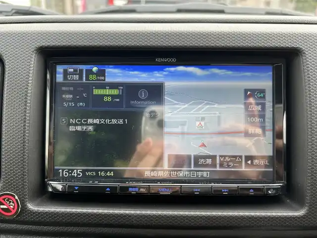 スズキ アルト ワークス 長崎県 2017(平29)年 4.2万km スチールシルバーM 社外SDナビ(Bluetooth/DISC/TV/FM/AM)/プッシュスタート/バックカメラ/スマートキー/オートライト/ビルトインETC/電動格納ミラー/保証書/取説/スペアキー/WORK16インチアルミホイール/FUJITSUBOマフラー(RIVID)/MONSTER SPORTエアロ(フロント/ウィンドウバイザー/GTウィング/サスペンション)/純正RECAROシート