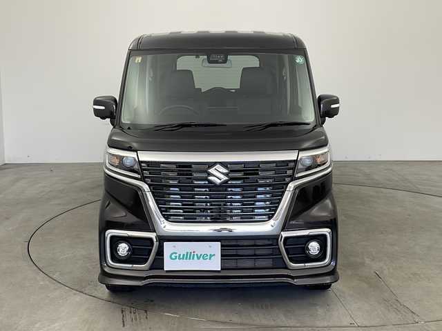 スズキ スペーシア カスタム HYBRID XS ターボ 兵庫県 2018(平30)年 1.7万km アーバンブラウンパールメタリック 純正9インチナビ（フルセグ/BT/DVD/USB）/全方位カメラ/ビルトインETC/デュアルセンサーブレーキサポート/車線逸脱警報/コーナーセンサー/横滑り防止/クルーズコントロール/ターボー/パドルシフト/両側パワースライドドア/シートヒーター/サーキュレーター/ロールサンシェード/LEDオートライト/フォグランプ/オートマチックハイビーム/純正１５インチAW/純正フロアマット/ステリモ/アイドリングストップ/ヘッドアップディスプレイ/ドアバイザー/W＋サイドエアバック/カーテンエアバック/スマートキー/スペアキー/プッシュスタート