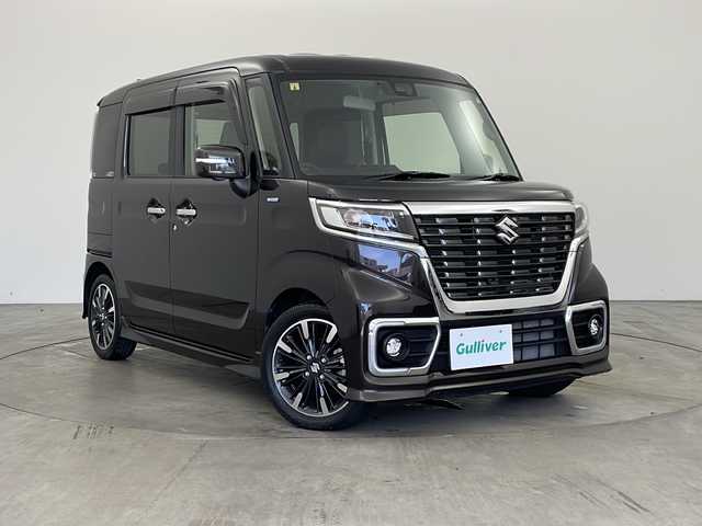 スズキ スペーシア カスタム HYBRID XS ターボ 兵庫県 2018(平30)年 1.7万km アーバンブラウンパールメタリック 純正9インチナビ（フルセグ/BT/DVD/USB）/全方位カメラ/ビルトインETC/デュアルセンサーブレーキサポート/車線逸脱警報/コーナーセンサー/横滑り防止/クルーズコントロール/ターボー/パドルシフト/両側パワースライドドア/シートヒーター/サーキュレーター/ロールサンシェード/LEDオートライト/フォグランプ/オートマチックハイビーム/純正１５インチAW/純正フロアマット/ステリモ/アイドリングストップ/ヘッドアップディスプレイ/ドアバイザー/W＋サイドエアバック/カーテンエアバック/スマートキー/スペアキー/プッシュスタート