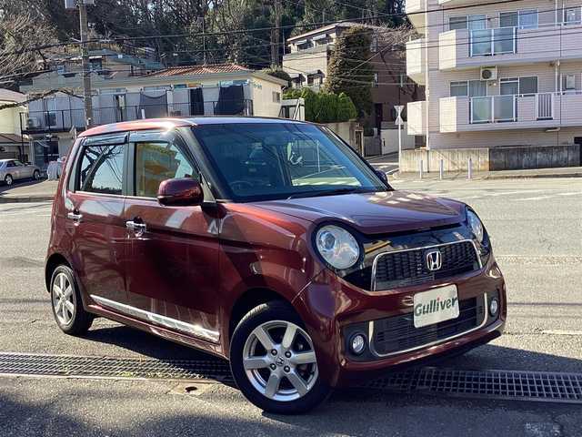ホンダ Ｎ ＯＮＥ プレミアム Lパッケージ 兵庫県 2013(平25)年 1.5万km プレミアムディープロッソパール 登録時14388km/純正ディスプレイオーディオ/ ・バックカメラ/ ・Bluetooth/ ・HDMI/USB/ ・CD/FM/AM/キセノンヘッドライト/フォグランプ/オートライト/純正14インチAW/革巻きステアリング/シートリフター/社外前後ドライブレコーダー/ETC/スマートキーx2