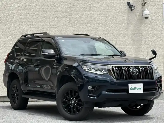 トヨタ ランドクルーザー プラド TX Lパッケージ ブラックED 滋賀県 2020(令2)年 5.3万km ブラッキッシュアゲハガラスフレーク ワンオーナー/純正SDナビ/フルセグテレビ/バックカメラ/ウィンカーミラー/クルーズコントロール/プッシュスタート/ETC/ルーフレール/D＋N席シートヒーター/D＋N席エアシート/Bluetooth
