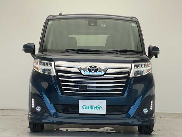 トヨタ ルーミー カスタムG－T 愛知県 2018(平30)年 1.5万km レーザーブルークリスタルシャイン 純正ナビ/両側パワースライドドア/クルーズコントロール/バックカメラ/コーナーセンサー/純正アルミホイール/LEDヘッドライト/レーンキープアシスト/ドライブレコーダー/ETC/衝突軽減システム/フルセグ/CD DVD/Bluetooth/ステアリングスイッチ/スマートキー/プッシュスタート