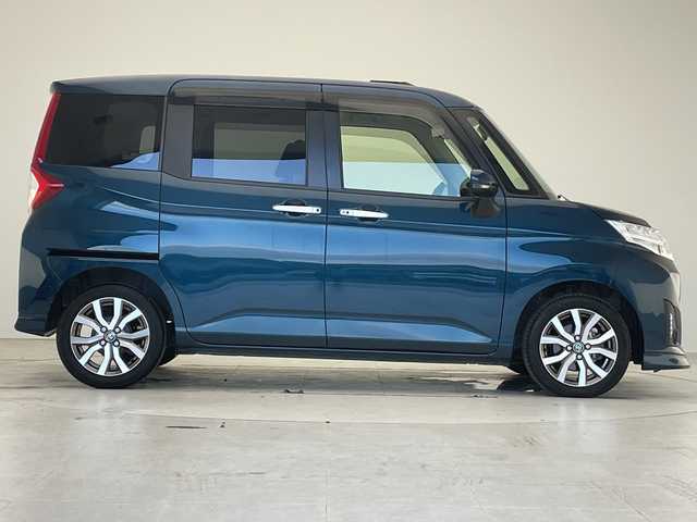 トヨタ ルーミー カスタムG－T 愛知県 2018(平30)年 1.5万km レーザーブルークリスタルシャイン 純正ナビ/両側パワースライドドア/クルーズコントロール/バックカメラ/コーナーセンサー/純正アルミホイール/LEDヘッドライト/レーンキープアシスト/ドライブレコーダー/ETC/衝突軽減システム/フルセグ/CD DVD/Bluetooth/ステアリングスイッチ/スマートキー/プッシュスタート
