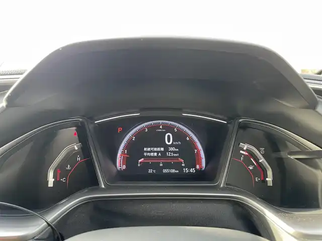 ホンダ シビック ハッチバック ホンダセンシング 石川県 2019(令1)年 5.6万km パール ワンオーナー/社外9型ナビ/フルセグTV/バックカメラ/LEDヘッドライト/ドライブレコーダー/ETC/スマートキー/レーダークルーズ/コーナーセンサー/プッシュスタート/電動ミラー/保証書