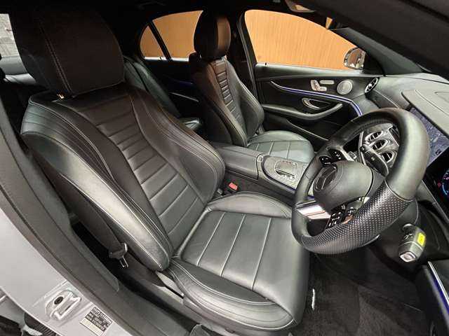 メルセデス・ベンツ Ｅ２２０ｄ スポーツ 千葉県 2021(令3)年 2.1万km ハイテックシルバー AMGインテリアパッケージ　/エクスクルーシブパッケージ　/Burmesterサウンド　/ACC　/黒革シート　/ナビ　/TV/360°CarPlay　/Bluetooth接続　/HUD　/シートヒーター　/電動トランク　/アクティブパーキング　/ハイビームアシストプラス　/ETC