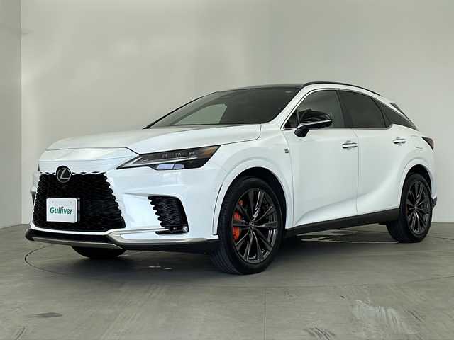 レクサス ＲＸ 350 Fスポーツ 鹿児島県 2023(令5)年 1.3万km ホワイトノーヴァガラスフレーク 純正ディスプレイオーディオ/パノラミックビューモニター/ムーンルーフ/プリクラッシュセーフティ/レーンキープアシスト/レーダークルーズコントロール/ブラインドスポットモニター/パワーバックドア/レザーシート/パワーシート/シートヒーター/シートベンチレーション/パドルシフト/電動パーキングブレーキ/オートホールド機能/デジタルインナーミラー/オートライト/オートマチックハイビーム