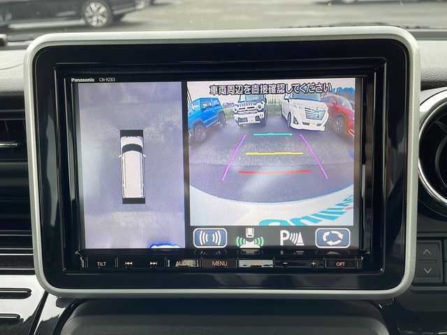 スズキ スペーシア カスタム HYBRID XS ターボ 岩手県 2018(平30)年 2.3万km ピュアホワイトP ヘッドアップディスプレイ/純正8ナビ/AM/FM/CD/Bluetooth/フルセグTV/バックカメラ/全方位カメラ/ETC/両側パワースライドドア/クルーズコントロール/衝突被害軽減ブレーキ/レーンキープアシスト/横滑り防止装置/コーナーセンサー/アイドリングストップ/シートヒーター/オートライト/LEDヘッドライト/フォグランプ/スマートキー/プッシュスタート/電動格納ミラー/純正15インチAW/純正フロアマット/保証書/取扱説明書
