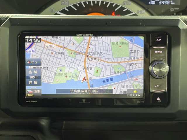 ダイハツ ウェイク D 広島県 2016(平28)年 3.5万km ブルーメタリック 禁煙/社外ナビ/・ＣＤ／ＤＶＤ再生機能/アイドリングストップ/両側スライドドア/スペアキー/フォグランプ/横滑り防止/ヘッドライトレベライザー/純正フロアマット/パワーステアリング　パワーウィンドウ