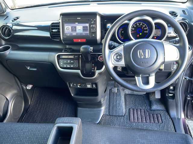 ホンダ Ｎ ＢＯＸ カスタム G Lパッケージ 福島県 2016(平28)年 8.2万km プレミアムベルベットパープル・パール 4WD バックモニター ワンセグTV ETC 横滑り防止 オートライト 純正HIDライト 純正アルミホイール シートヒーターD＋N席 片側パワースライドドア スマートキー