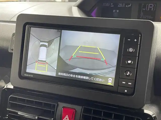 ダイハツ タント カスタム RS スタイルセレクション 滋賀県 2021(令3)年 2.4万km ファイアークォーツレッドM 純正7インチナビ/【Bluetooth/CD/DVD/フルセグTV】/ハーフレザーシート/両側パワースライドドア/全方位カメラ/追従クルーズコントロール/クリアランスソナー/LEDヘッドライト/オートマチックハイビーム/レーンキープアシスト/衝突被害軽減ブレーキ/前方ドライブレコーダー/D/Nシートヒーター/ビルトインETC/プッシュスタート/スマートキー/ステアリングリモコン