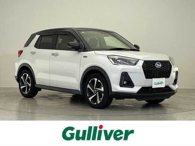 ダイハツ ロッキー プレミアム G HEV 滋賀県 2022(令4)年 5.4万km ブラックマイカメタリック/シャイニングホワイトパール 9型ナビ/CD/DVD/SD/Bluetooth/フルセグTV/バックカメラ/ETC/SAIII/クルーズコントロール/コーナーセンサー/電子パーキング/ブレーキホールド/LEDヘッドライト/オートライト/プッシュスタート/スマートキー/シートヒーター/シートカバー/純正アルミホイール