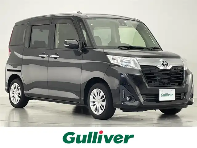 トヨタ ルーミー G S 滋賀県 2017(平29)年 7.4万km ブラックマイカメタリック 禁煙車/純正9インチナビ/フルセグTV・Bluetooth・CD・DVD/ETC/前方ドライブレコーダー/クルーズコントロール/両側パワースライドドア/プッシュスタート/スマートキー/スペアキー/オートライト/フォグライト/横滑り防止機能/衝突軽減機能/電動格納ミラー/純正フロアマット/純正ホイールカバー
