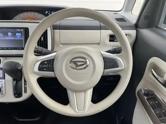 ダイハツ ムーヴ キャンバス X LTD メイクアップ SA Ⅲ 茨城県 2018(平30)年 4.7万km パールホワイトⅢ/スムースグレーマイカメタリック 2トーン スマートアシスト３/全方位カメラ/両側パワースライドドア/スマートキー/プッシュスタート/アイドリングストップ/前方ドライブレコーダー/オートライト/オートマチックハイビーム/レーンキープアシスト/前後コーナーセンサー/ストラーダナビ/純正フロアマット/フルセグTV/Wエアバック/ベンチシート