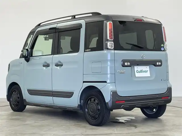 マツダ フレアワゴンタフスタイル ハイブリッドXT 群馬県 2019(令1)年 9.2万km 青 社外7インチナビ/全方位モニター/両側パワースライドドア/ハイビームアシスト/シートヒーター/ステアリングリモコン/コーナーセンサー/ETC/ドライブレコーダー/スマートキー/禁煙車