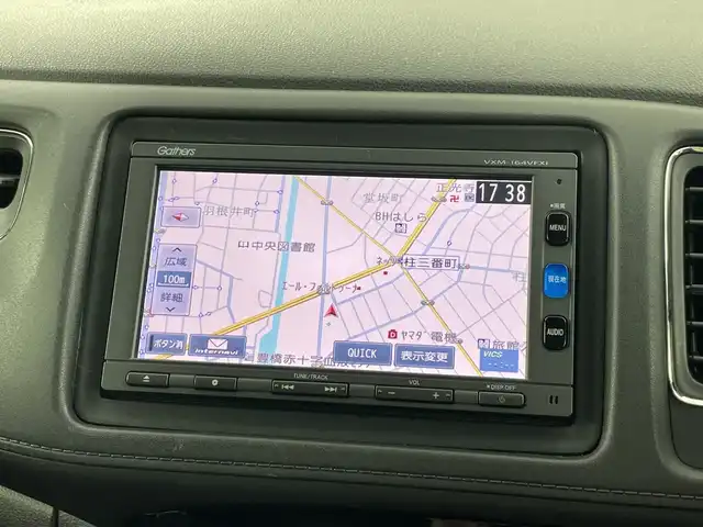 ホンダ ヴェゼル ハイブリッド X ホンダセンシング 愛知県 2016(平28)年 4.5万km ルーセブラックM 禁煙車/純正7インチナビ/（ＤＶＤ/ワンセグTV/ＣＤ/ＡＭ/ＦＭ）/バックカメラ/ホンダセンシング/・衝突軽減ブレーキ/・レーダークルーズコントロール/・レーンキープアシスト/ETC/ドライブレコーダー/純正１６インチアルミホイール/パドルシフト/スマートキー/スペアキー有/プシュスタート/ＬＥＤヘッドライト/フロントフォグランプ/チップアップシート/純正フロアマット/横滑り防止装置