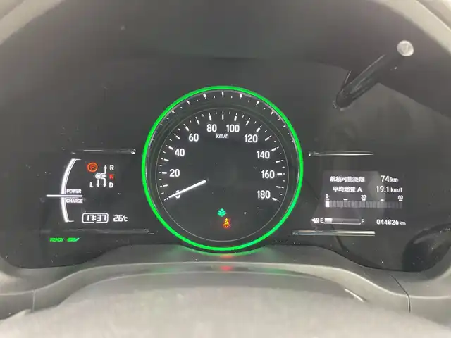 ホンダ ヴェゼル ハイブリッド X ホンダセンシング 愛知県 2016(平28)年 4.5万km ルーセブラックM 禁煙車/純正7インチナビ/（ＤＶＤ/ワンセグTV/ＣＤ/ＡＭ/ＦＭ）/バックカメラ/ホンダセンシング/・衝突軽減ブレーキ/・レーダークルーズコントロール/・レーンキープアシスト/ETC/ドライブレコーダー/純正１６インチアルミホイール/パドルシフト/スマートキー/スペアキー有/プシュスタート/ＬＥＤヘッドライト/フロントフォグランプ/チップアップシート/純正フロアマット/横滑り防止装置