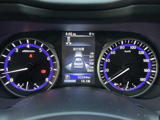 日産 スカイライン 200GT－t タイプP 広島県 2016(平28)年 4.4万km スーパーブラック 禁煙/エマージェンシーブレーキ/車線逸脱警報/BＳＷ/レーダークルーズコントロール/純正ナビ/・フルセグ/CD/DVD/Bluetooth/MusicBox）AUX/USB/アラウンドビューモニター/コーナーセンサー/革巻きステアリング/ステアリングスイッチ/オートライト/電動格納ウィンカーミラー/パワーシート/シートヒーター/レザーシート/ＬＥＤヘッドライト/フォグランプ/スマートキー/プッシュスタート/ビルトインＥＴＣ/ドアバイザー