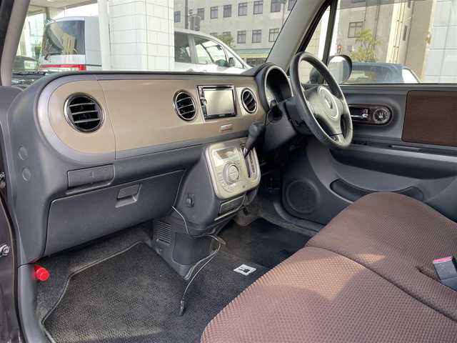 スズキ ラパン XL 岡山県 2013(平25)年 5.4万km アーバンブラウンパールメタリック 登録時走行距離53414km/社外SDナビ/(AM/FM/DISC/TV)/バックカメラ/D席シートヒーター/アイドリングストップ/プッシュスタート/スマートキー/純正14インチアルミホイール/パワーステアリング/パワーウィンドウ/保証書/記録簿/取扱説明書/ハロゲンヘッドライト