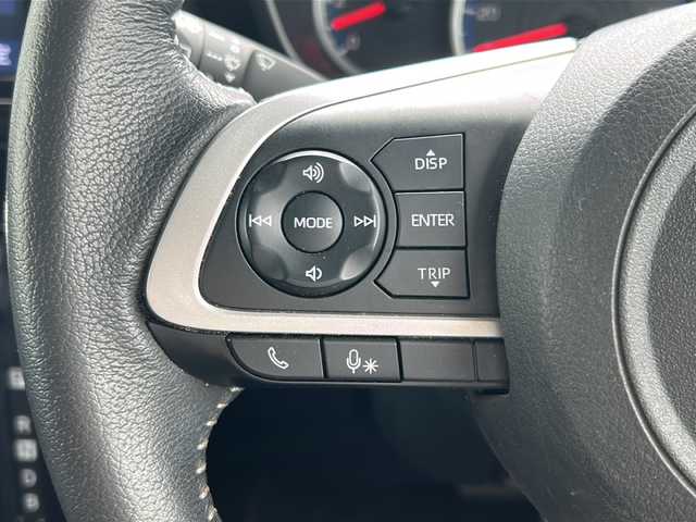 トヨタ ルーミー カスタムG－T 福岡県 2022(令4)年 2.4万km ブラックマイカメタリック 純正9型ナビ（フルセグ/CD/DVD/BT)/バックカメラ/両側パワースライドドア/テレビキャンセラー/レーダークルーズコントロール/LEDヘッドライト/オートライト/レザー調シートカバー/純正15インチAW/アイドリングストップ/プリクラッシュセーフティ/横滑り防止装置/レーンキープアシスト/盗難防止装置/クリアランスソナー/ドライブレコーダー/スマートキー/ETC