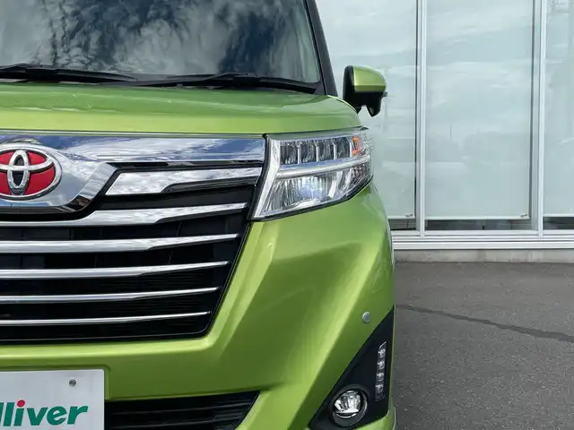 トヨタ ルーミー カスタムG－T 神奈川県 2018(平30)年 4.4万km フレッシュグリーンメタリック/シルバー2トーン 社外８型ナビ（MDV-S810L）/フルセグ/Bluetooth/CD/DVD/USB/HDMI/両側パワースライドドア　/クルーズコントロール　/バックカメラ　/シートヒーター　/コーナーセンサー　/ビルドインETC　/ドライブレコーダー　/LEDヘッドライト　/フォグライト　/オートライト/スマートキー/プッシュスタート/純正フロアマット/社外アルミホイール/ABS/横滑り防止装置/盗難防止装置/レーンキープアシスト/取扱説明書/保証書