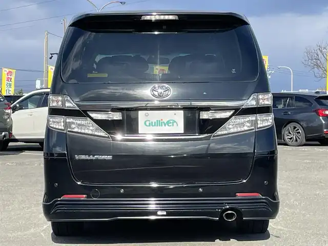 トヨタ ヴェルファイア 2．4Z Gエディション 道央・札幌 2012(平24)年 8.4万km ブラック ４WD/純正ディーラーOPナビ/CD/DVD/BT/フルセグ/純正フリップダウンモニター/横滑り防止装置/クルーズコントロール/クリアランスソナー/パーキングアシスト/センターデフロック/バックカメラ/ビルトインETC/ドライブレコーダー/ECOMODE/nanoe/両側パワースライドドア/パワーバックドア/前席/２列目パワーシート/D席メモリーシート/N席/２列目オットマン/革巻きウッドコンビステアリング/ステアリングリモコン/MTモード付AT/プッシュスタート/スマートキー/HIDヘッドライト/オートライト/フォグランプ/電動格納ミラー/ウィンカーミラー/純正フロアマット/ドアバイザー/スペアキー/社外エンジンスターター