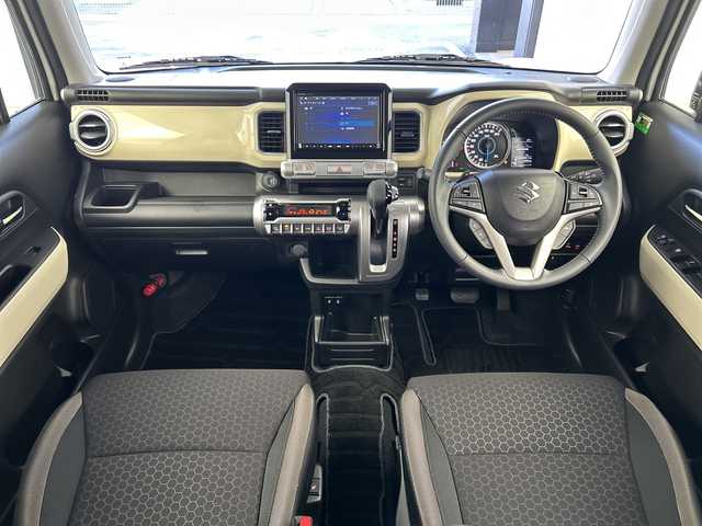 スズキ クロスビー HYBRID MZ 奈良県 2025(令7)年 0.5万km ピュアホワイトパール/ブラック2トーンルーフ 純正8インチナビ/フルセグ CD DVD BT MSV USB/全方位モニター/デュアルブレーキサポート/レーン逸脱警報システム/レーダークルーズコントロール/コーナーセンサー/純正ドライブレコーダー/ビルトインETC/アイドリングストップ/LEDヘッドライト/フォグライト/オートライト/パドルシフト/4WD/純正マット/ドアバイザー/スマートキー/プッシュスタート