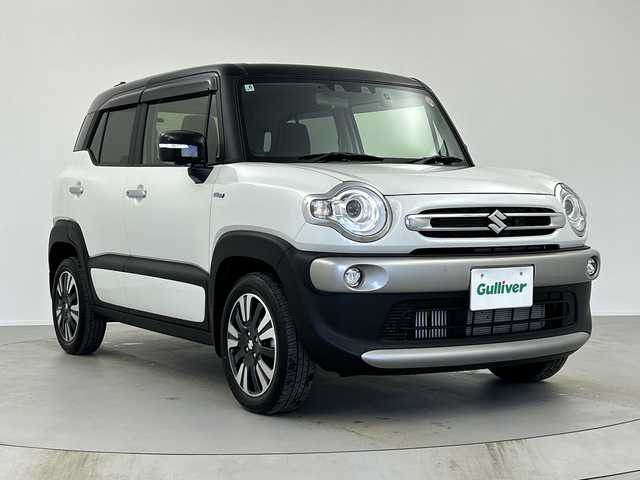 スズキ クロスビー HYBRID MZ 奈良県 2025(令7)年 0.5万km ピュアホワイトパール/ブラック2トーンルーフ 純正8インチナビ/フルセグ CD DVD BT MSV USB/全方位モニター/デュアルブレーキサポート/レーン逸脱警報システム/レーダークルーズコントロール/コーナーセンサー/純正ドライブレコーダー/ビルトインETC/アイドリングストップ/LEDヘッドライト/フォグライト/オートライト/パドルシフト/4WD/純正マット/ドアバイザー/スマートキー/プッシュスタート