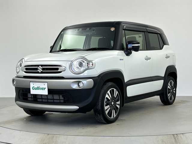 スズキ クロスビー HYBRID MZ 奈良県 2025(令7)年 0.5万km ピュアホワイトパール/ブラック2トーンルーフ 純正8インチナビ/フルセグ CD DVD BT MSV USB/全方位モニター/デュアルブレーキサポート/レーン逸脱警報システム/レーダークルーズコントロール/コーナーセンサー/純正ドライブレコーダー/ビルトインETC/アイドリングストップ/LEDヘッドライト/フォグライト/オートライト/パドルシフト/4WD/純正マット/ドアバイザー/スマートキー/プッシュスタート